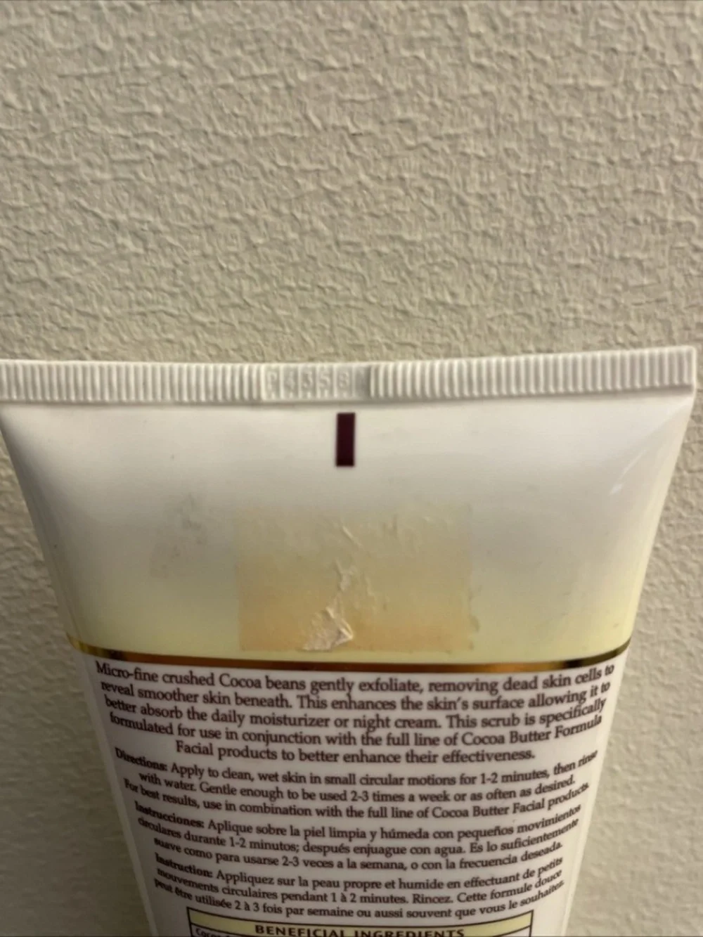 Palmer’s Cocoa Butter Formula Gentile Exfoliating Facial Scrub 5.25oz READ DISCP